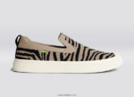 Heren Cariuma breisel met zebraprint 6F0Z24172