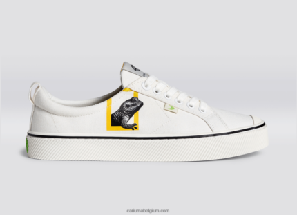 Heren Cariuma gebroken wit canvas van national geographic gekko 6F0Z2485