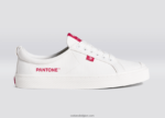 Heren Cariuma pantone gebroken wit/viva magenta canvas 6F0Z2439