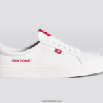 Heren Cariuma pantone gebroken wit/viva magenta canvas 6F0Z2439