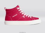 Heren Cariuma pantone viva magenta/gebroken wit canvas 6F0Z2463