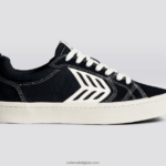 Heren Cariuma rechtervoet(enkele schoen)-zwart contrast/ivoor 6F0Z24156