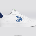 Heren Cariuma wit lwg leer/blauw 6F0Z2499