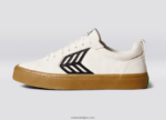 vrouwen Cariuma linkervoet(enkele schoen)-off-white vintage gum/zwart 6F0Z24370