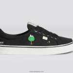 vrouwen Cariuma pinda's aarde zwart canvas 6F0Z24298